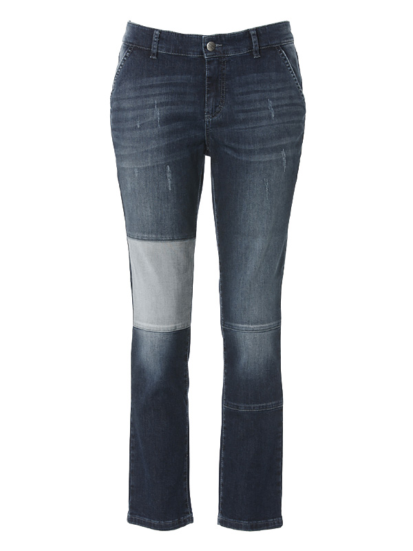 Chino dark blue bleached - destroyed 4923 46